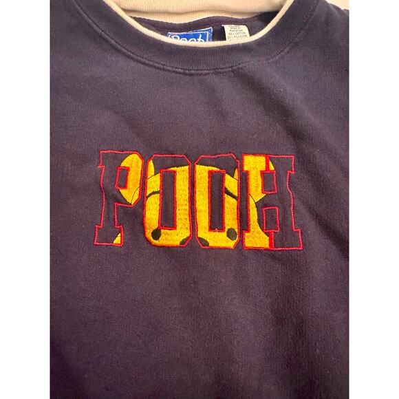 Vintage Winnie The Pooh Crewneck Sweatshirt Disney Size XL Women's Blue - Picture 2 of 5